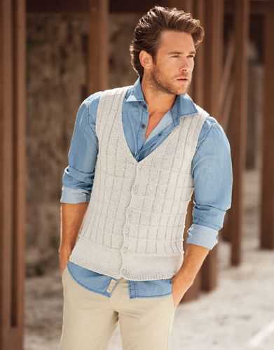 Mens knitted waistcoat pattern