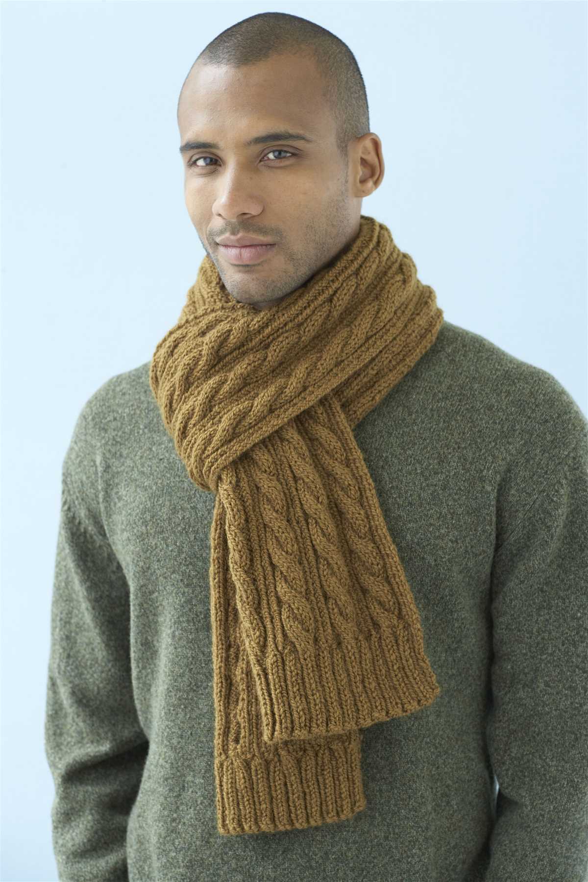 Mens scarf knit pattern