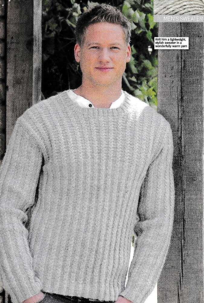Mens striped jumper knitting pattern