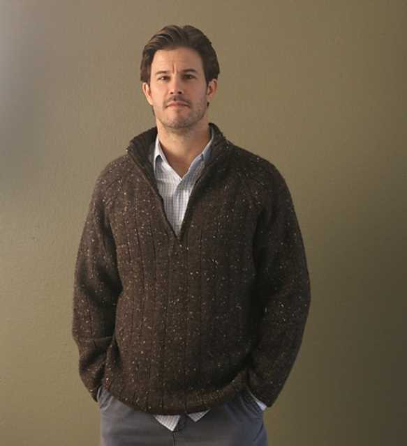 Mens sweater knitting pattern shawl collar