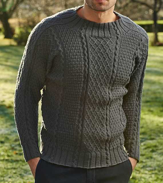 Mens guernsey sweater knitting pattern