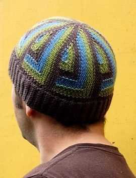 Mens hat knitting pattern straight needles