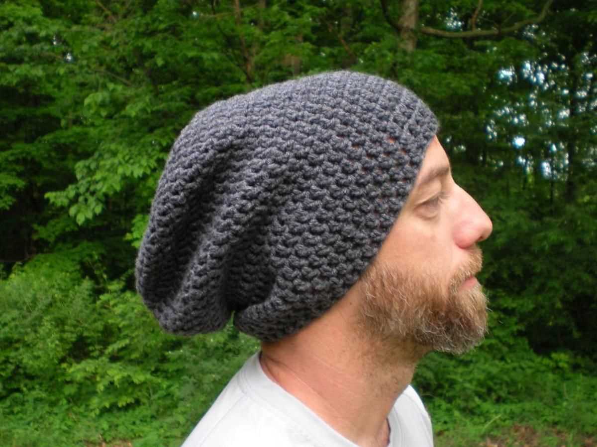 Mens knitted hat pattern in the round