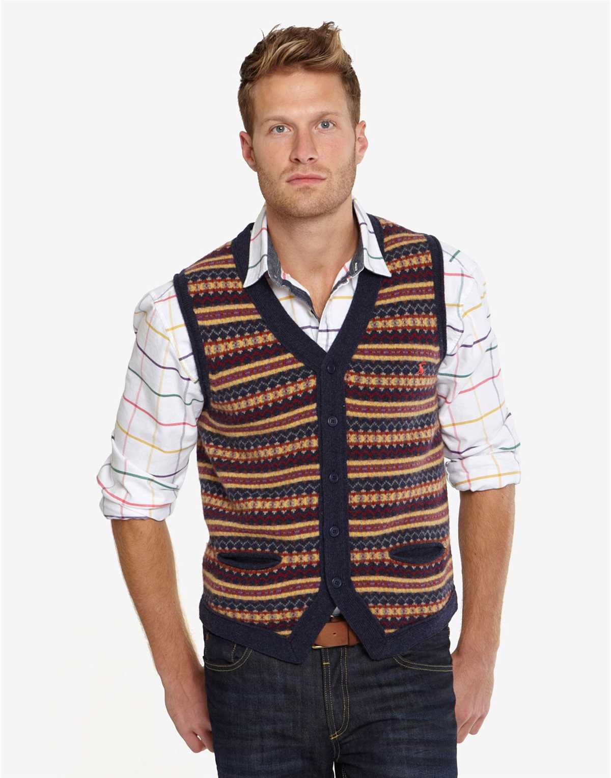 Mens knitted waistcoat pattern