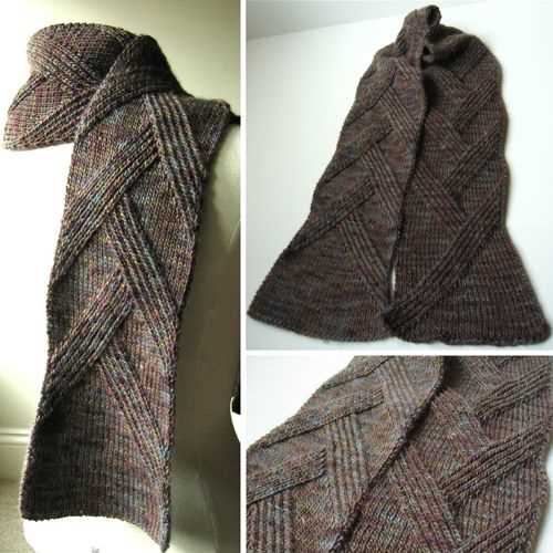 Mens scarf free knitting pattern