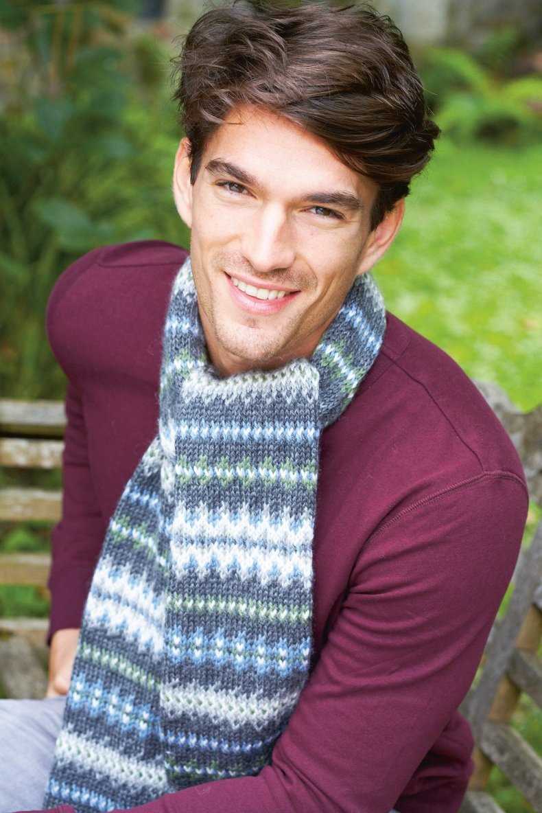 Mens scarf free knitting pattern