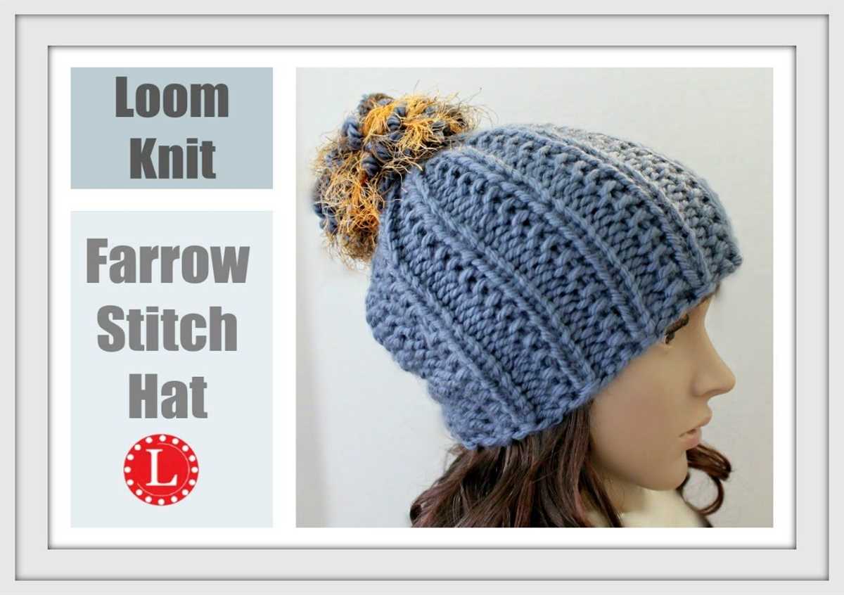 Messy bun hat knitting pattern straight needles