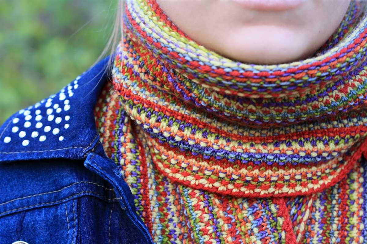 Advent scarf knitting pattern