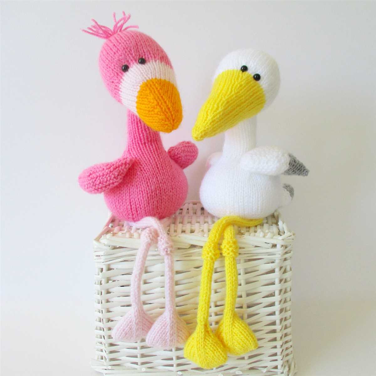 Flamingo knitting pattern