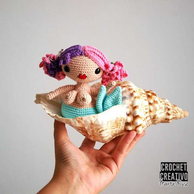 Knitted mermaid doll pattern free