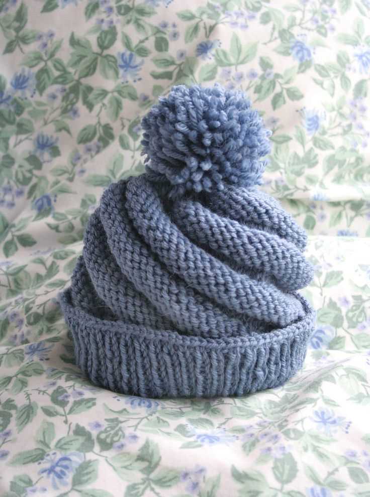 Swirl knit hat pattern