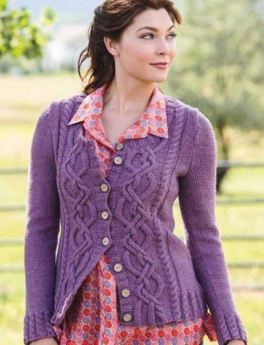 Knitting patterns for cardigans and jackets
