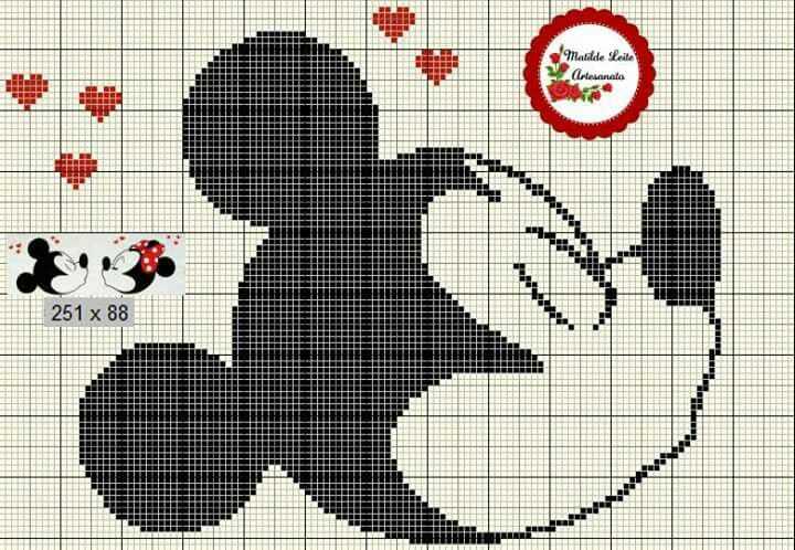 Mickey mouse knitting pattern