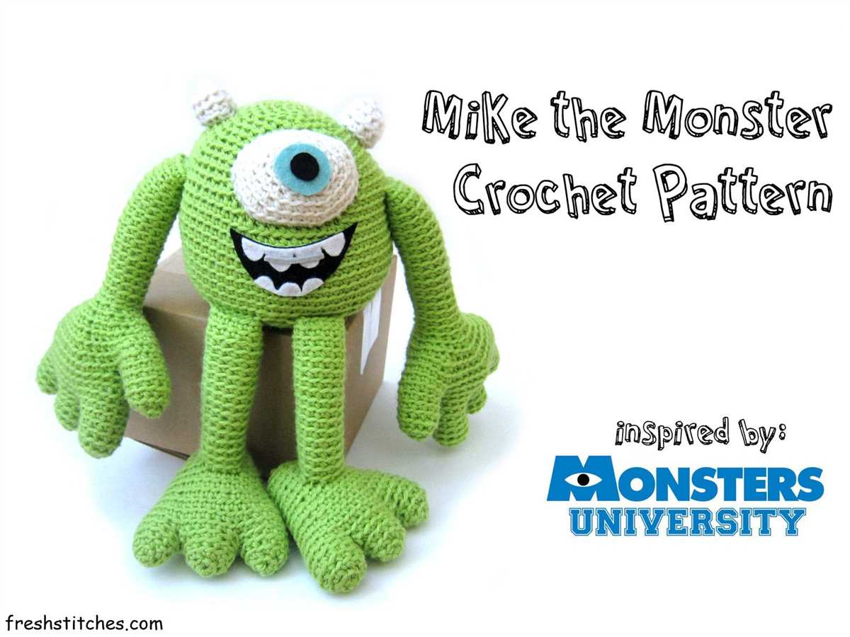 Mike wazowski knitting pattern