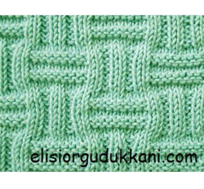 Knitted block patterns