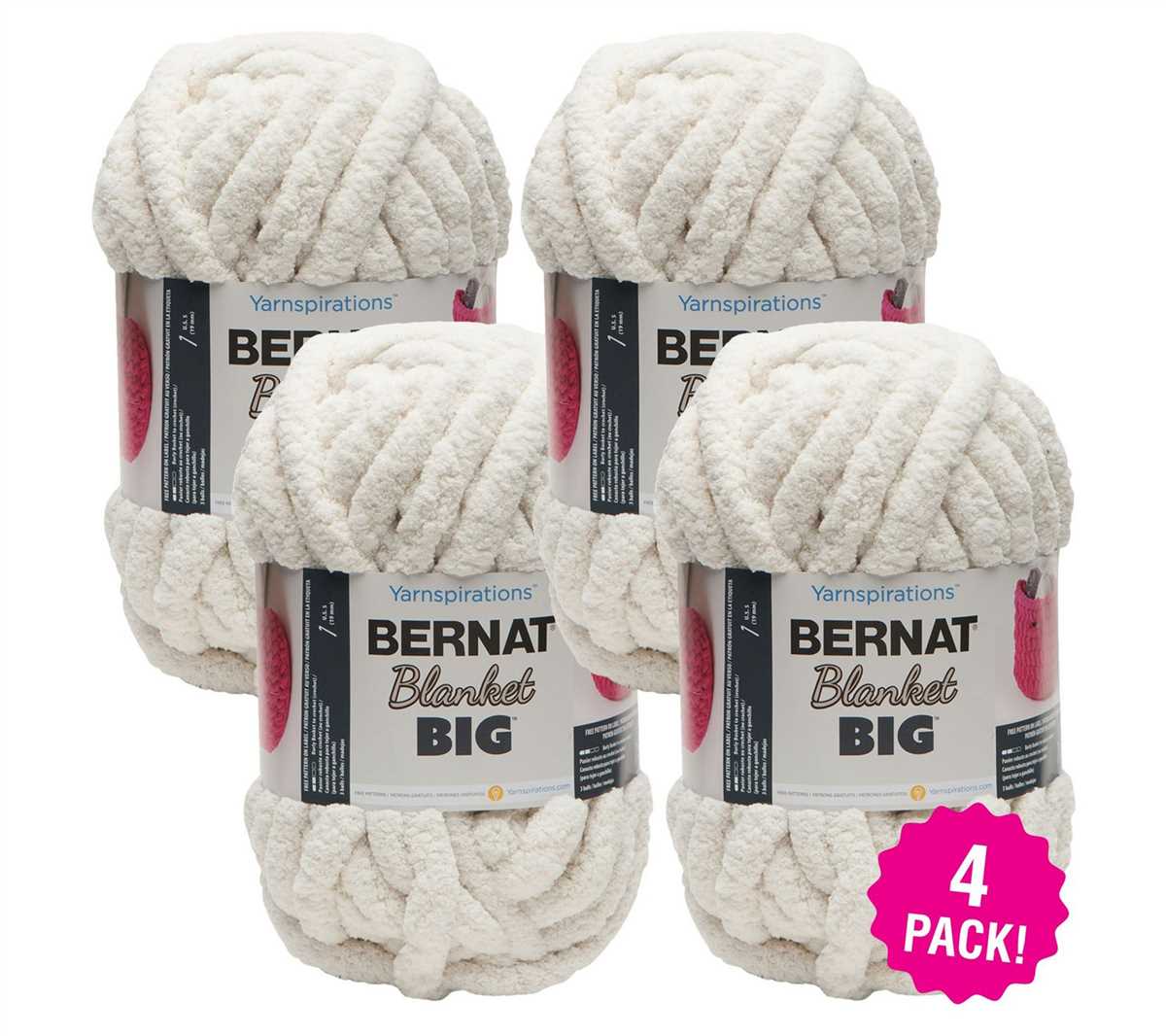Bernat big blanket yarn knit patterns
