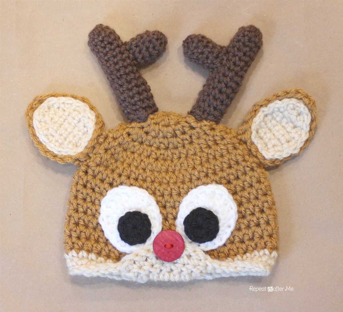 Reindeer hat knitting pattern free