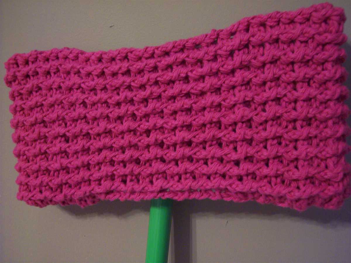 Free knitted swiffer pattern