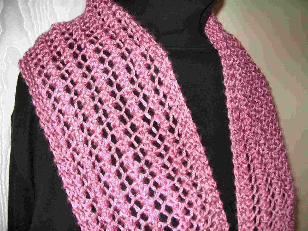 Easy knit lace scarf pattern free