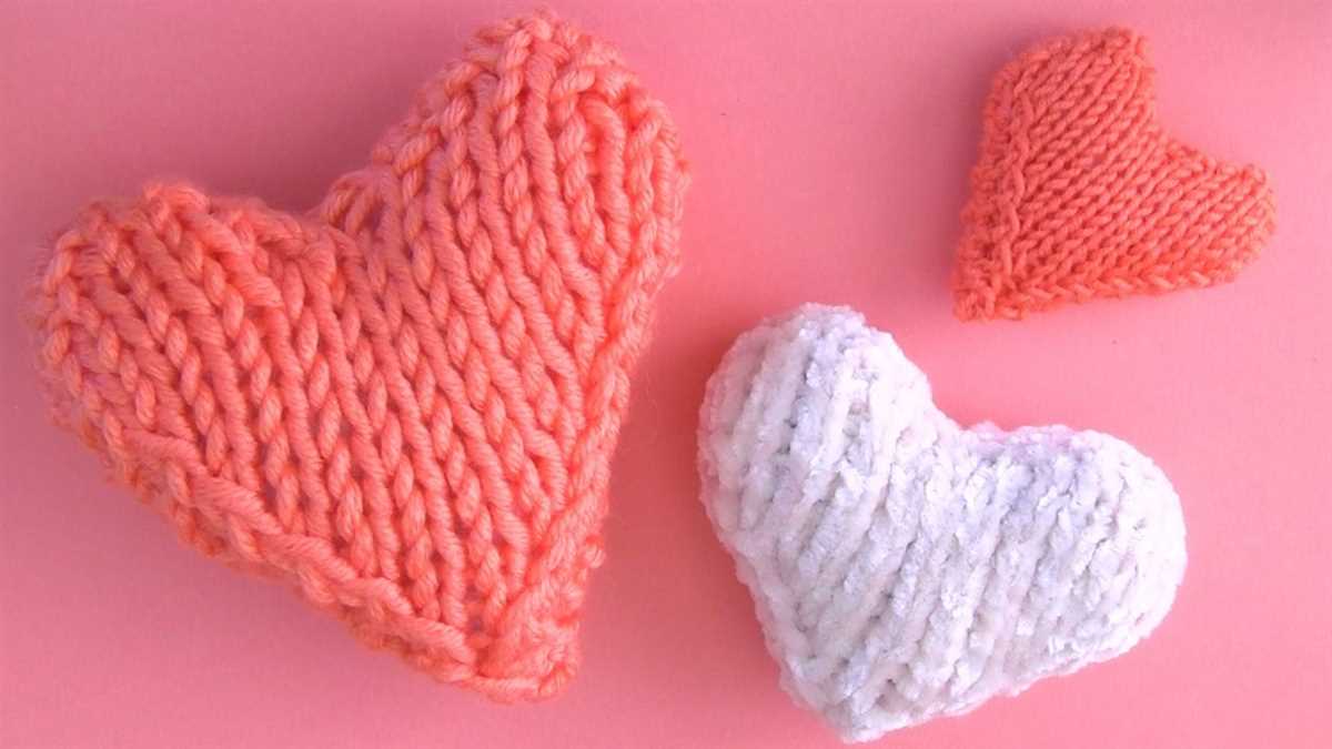 Knit a heart free pattern