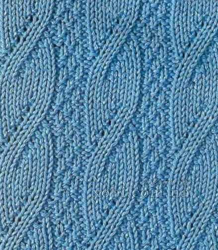 Mock cable knit pattern