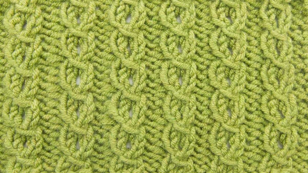 Mock cable knit pattern