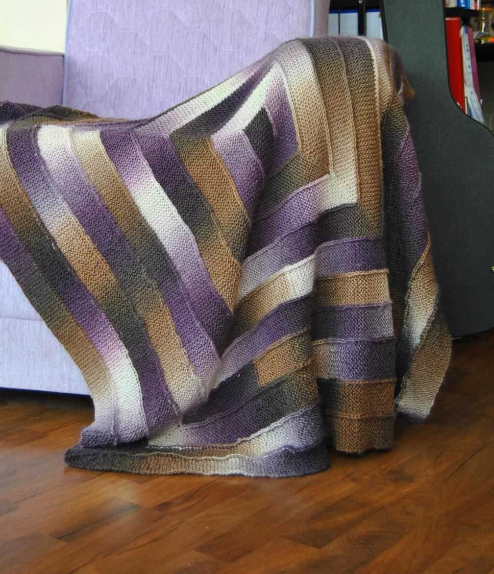 Modular knitting blanket pattern