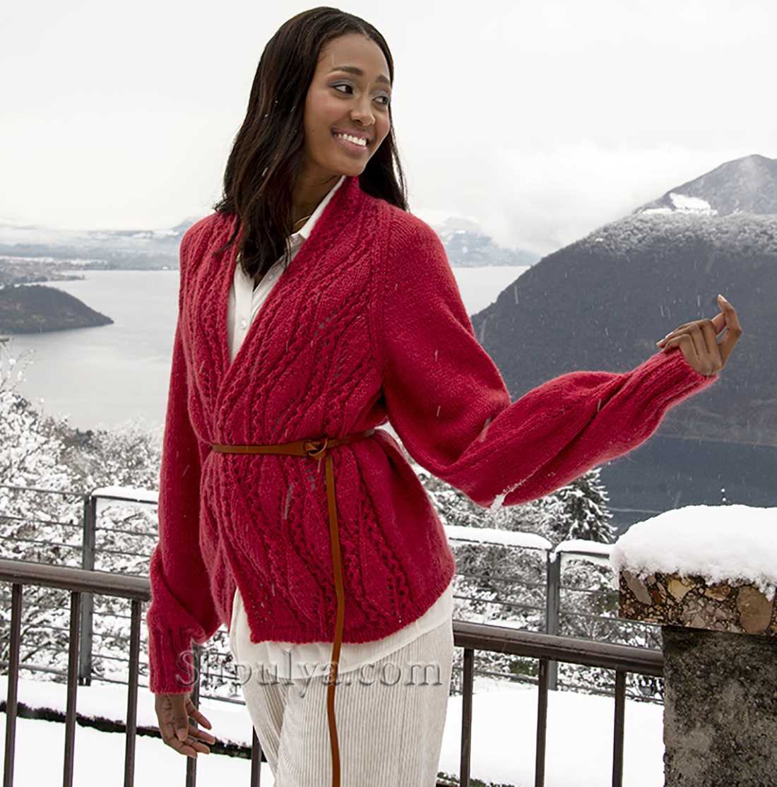 Mohair wrap knitting pattern