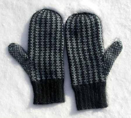 Easy mens mittens knitting pattern