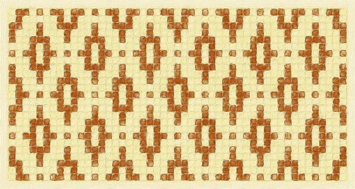 Mosaic knit pattern
