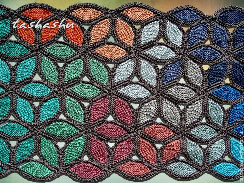 Mosaic scarf knitting pattern
