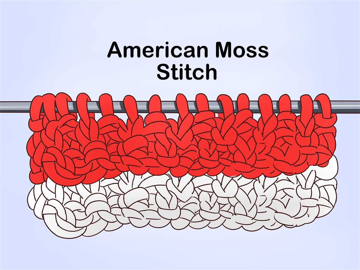 Moss stitch hat knitting pattern