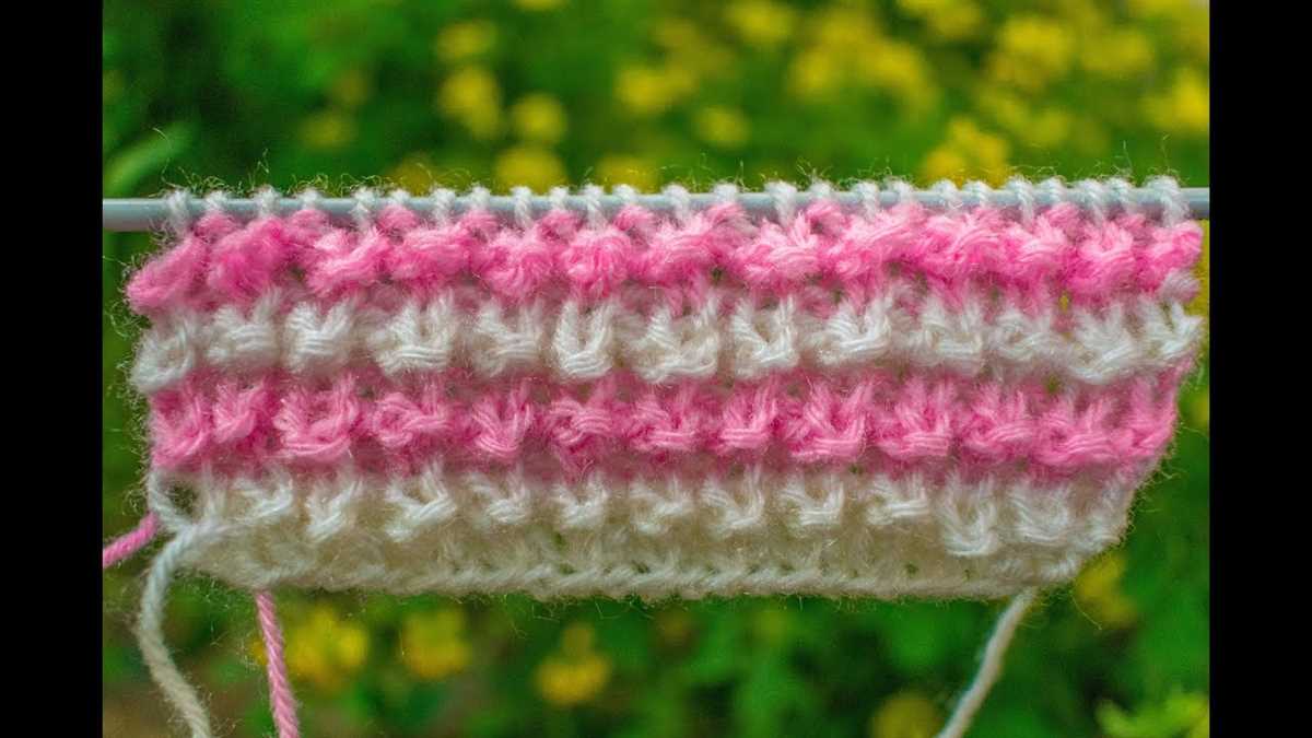 How to knit patterns with two colors