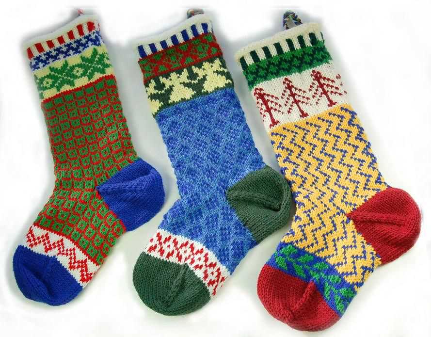 Knitted christmas stocking free pattern