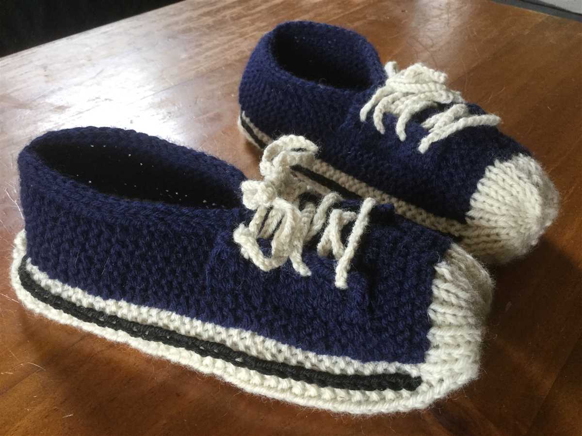 Mens slipper knitting patterns free
