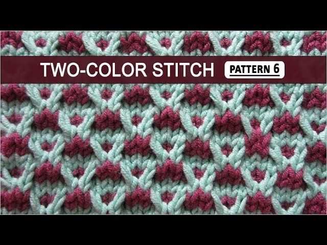 Knitting two color patterns