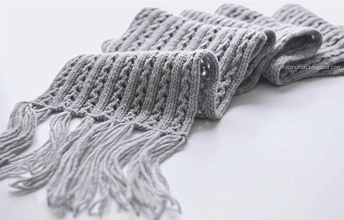 Muffler knitting pattern