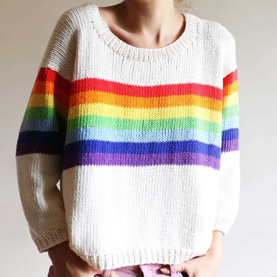 Multi coloured cardigan knitting pattern