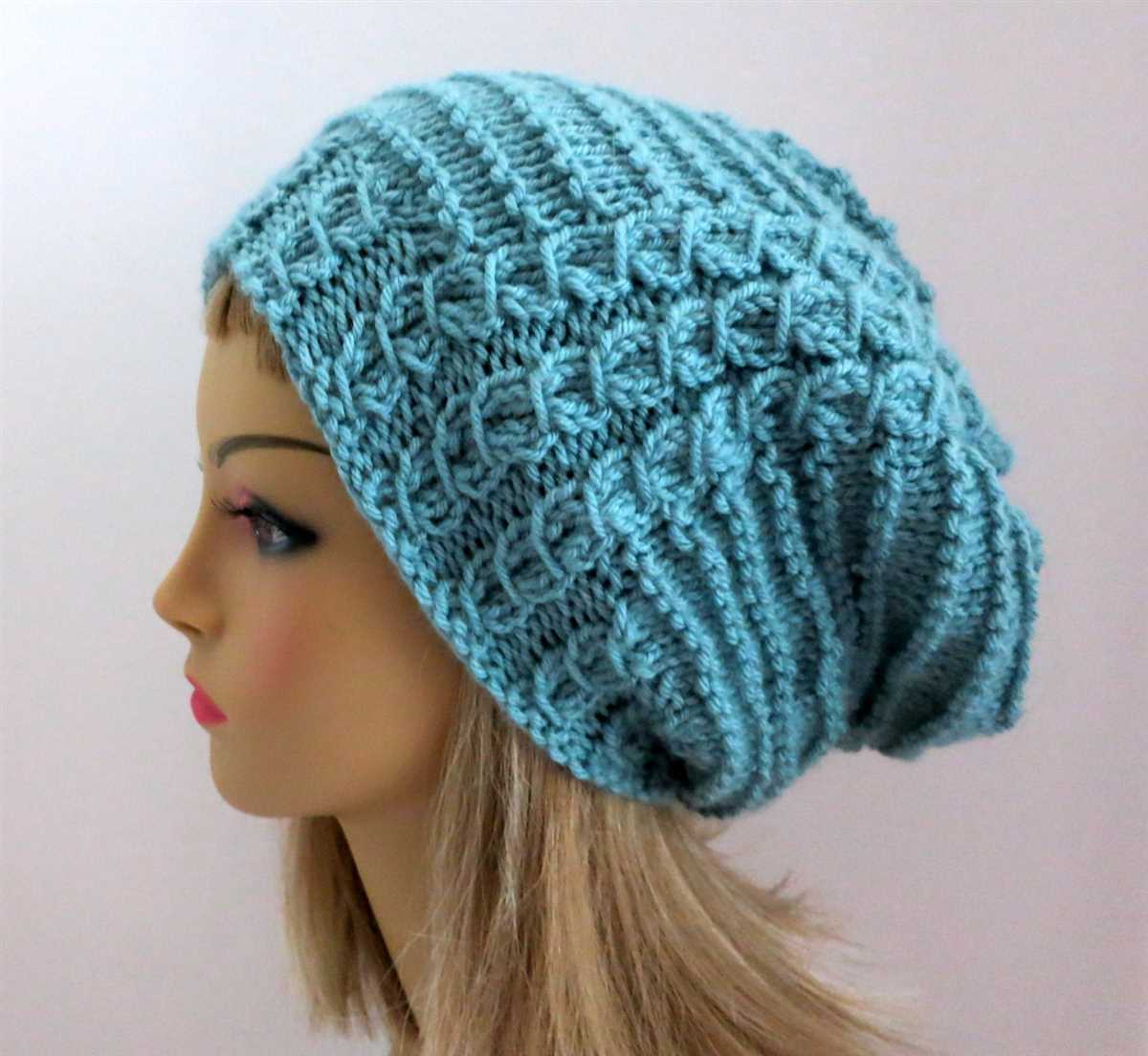 Simple beanie hat knitting pattern