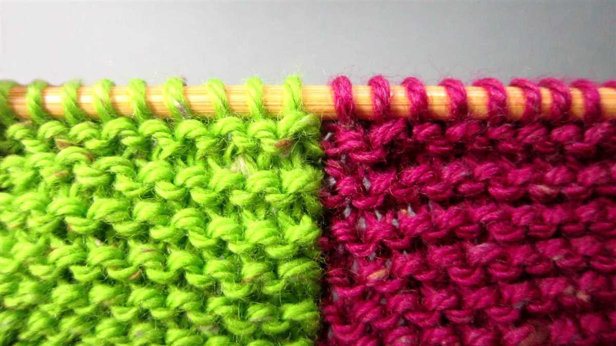 How to knit color patterns