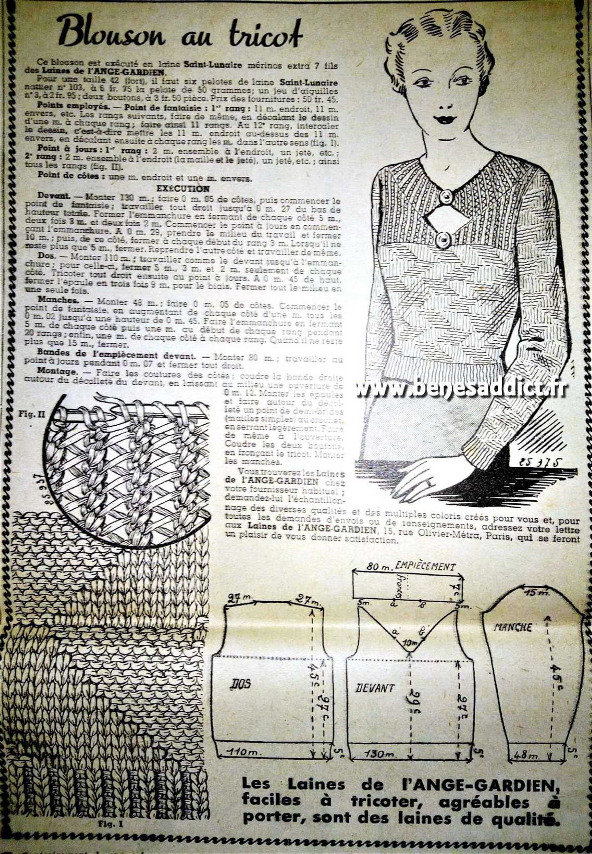 Vintage knitting patterns free