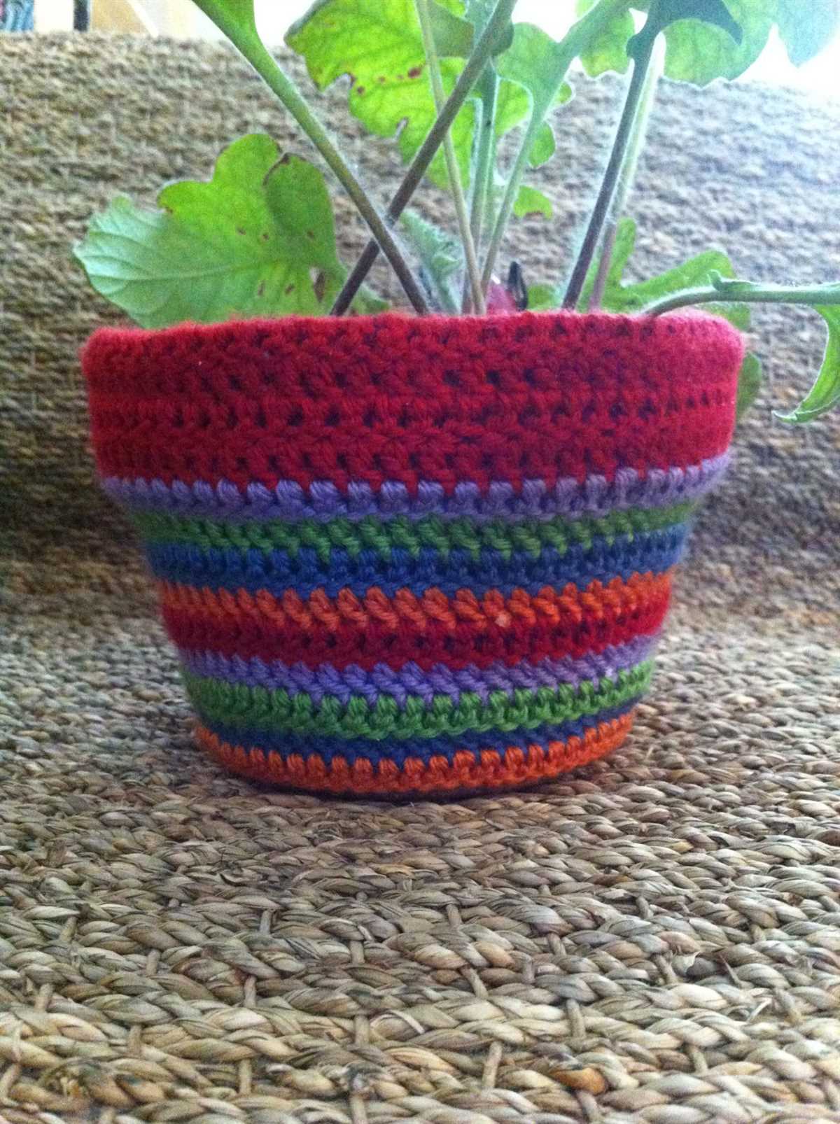 Plant pot knitting pattern