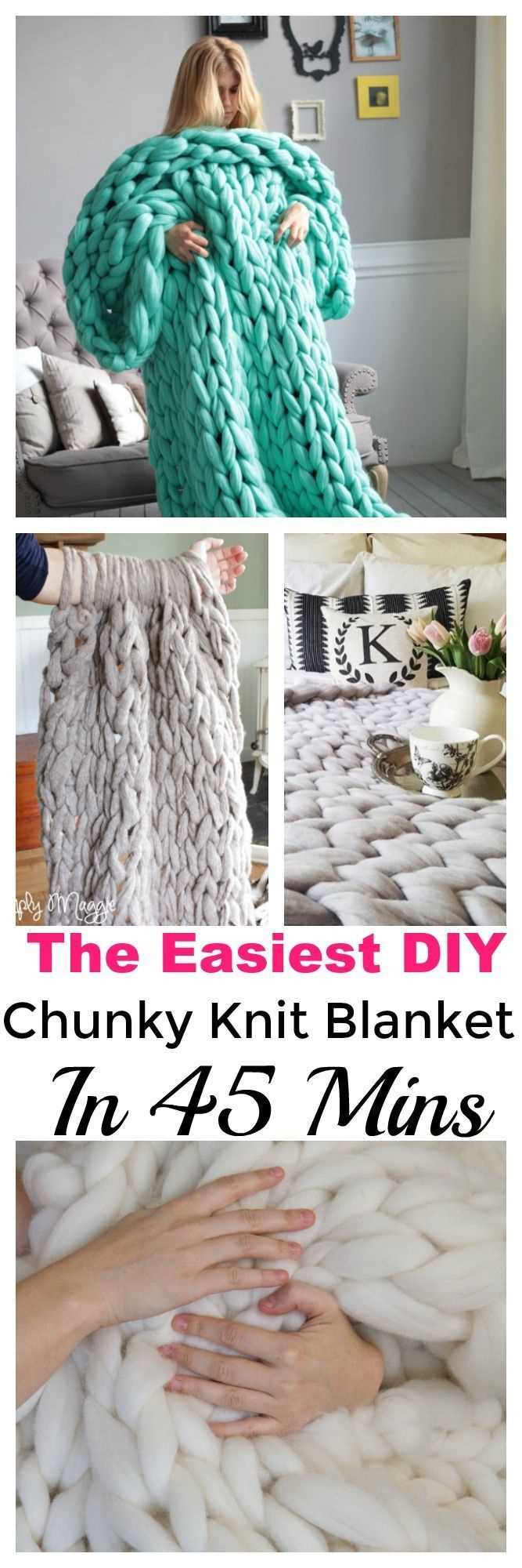 Pattern for a chunky knit blanket