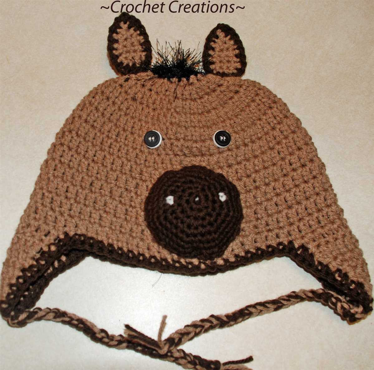 Knitted horse hat pattern free