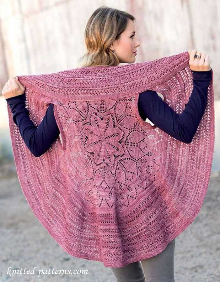Knitted circular jacket pattern