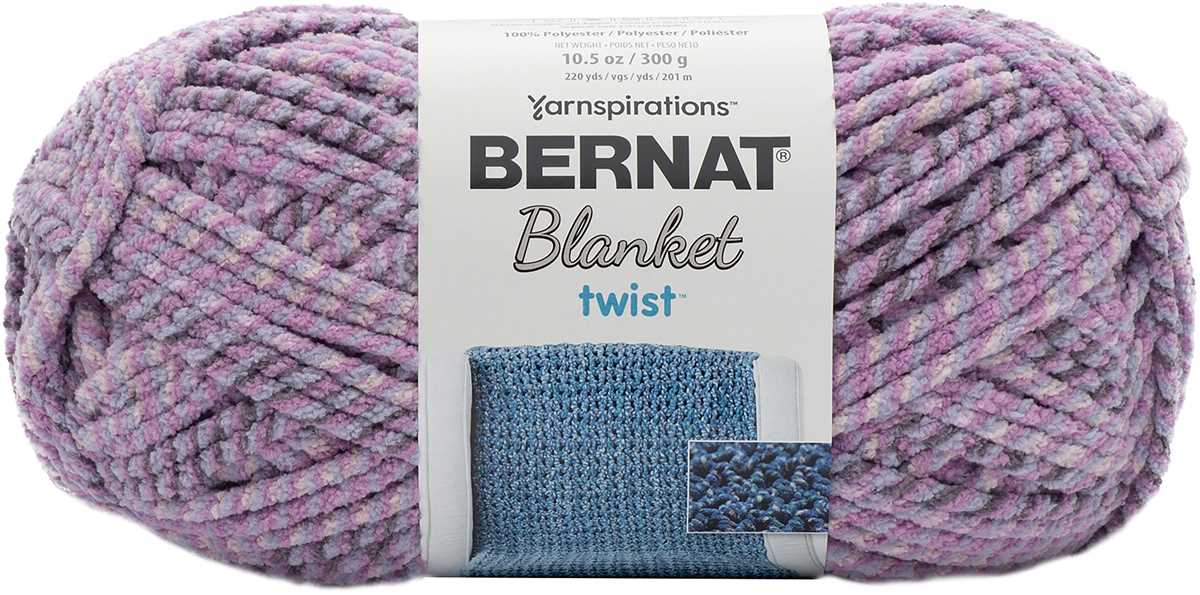 Bernat blanket twist yarn knit patterns