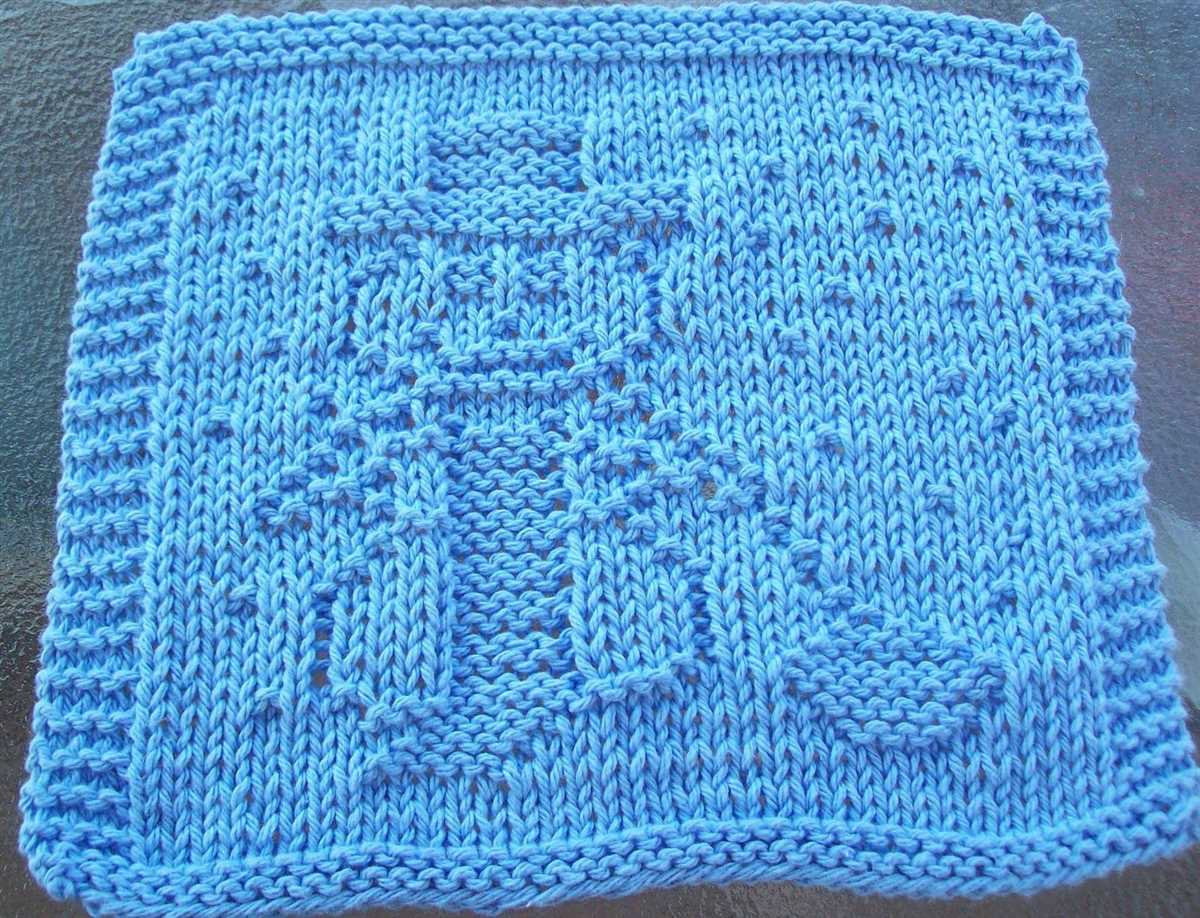 Dish cloth pattern knit