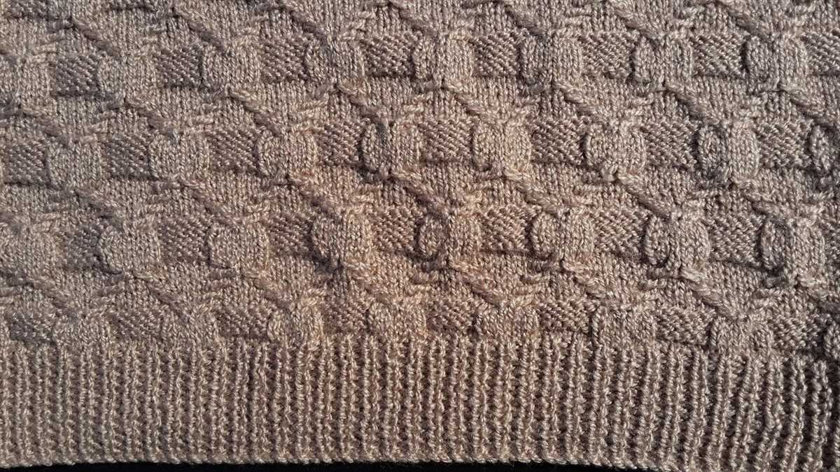 Sand cable knit pattern