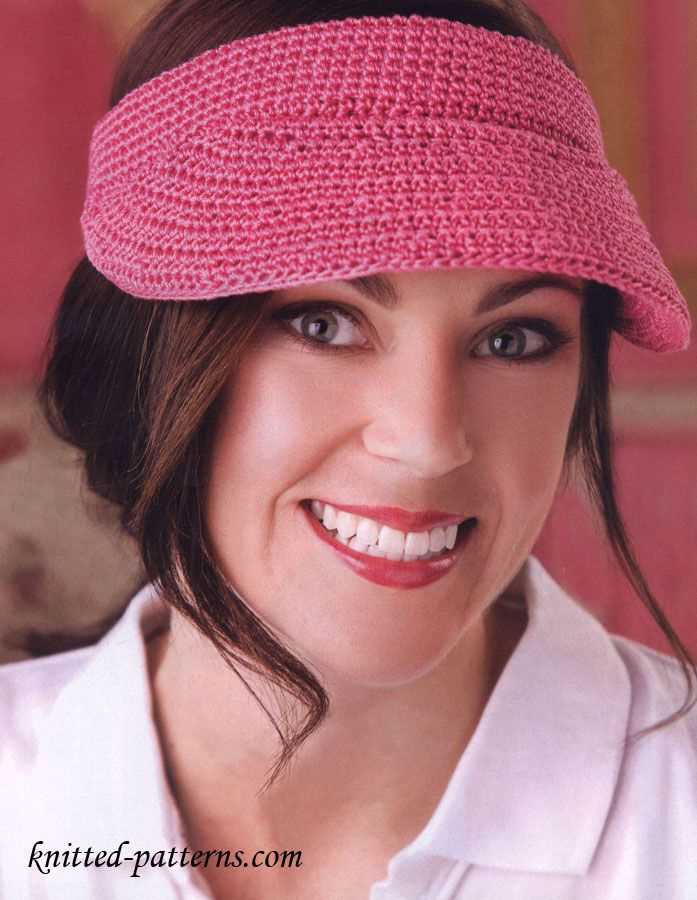 Knit hat with visor pattern free