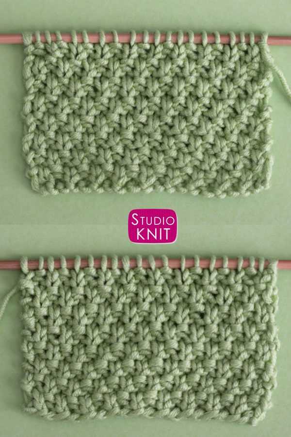 Moss knit stitch pattern